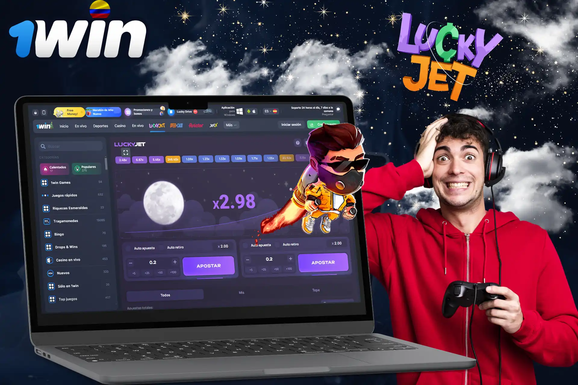 Características principales del juego Lucky Jet