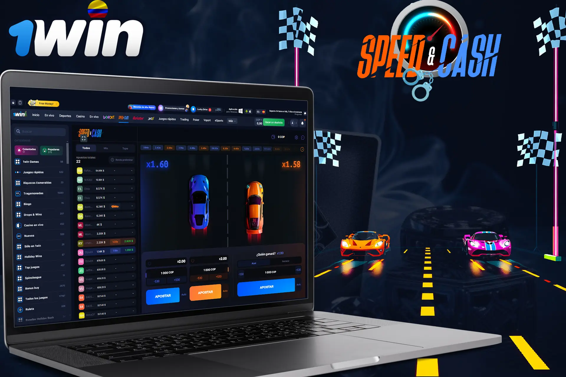 Características principales de Speed-n-Cash