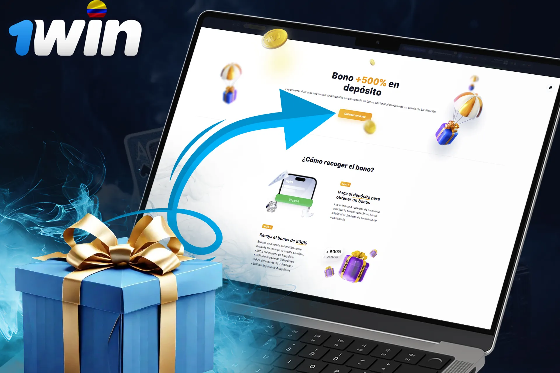 Haz un depósito en 1Win y consigue una bonificación