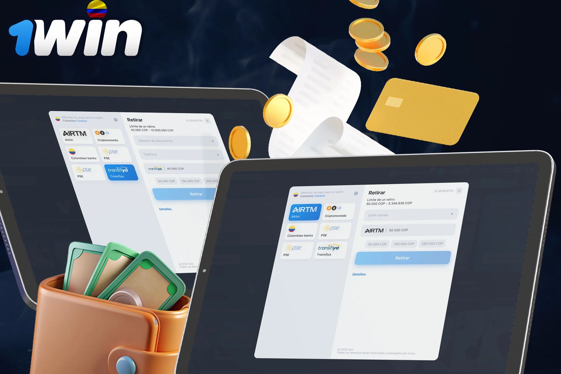 Muchas formas de retirar fondos