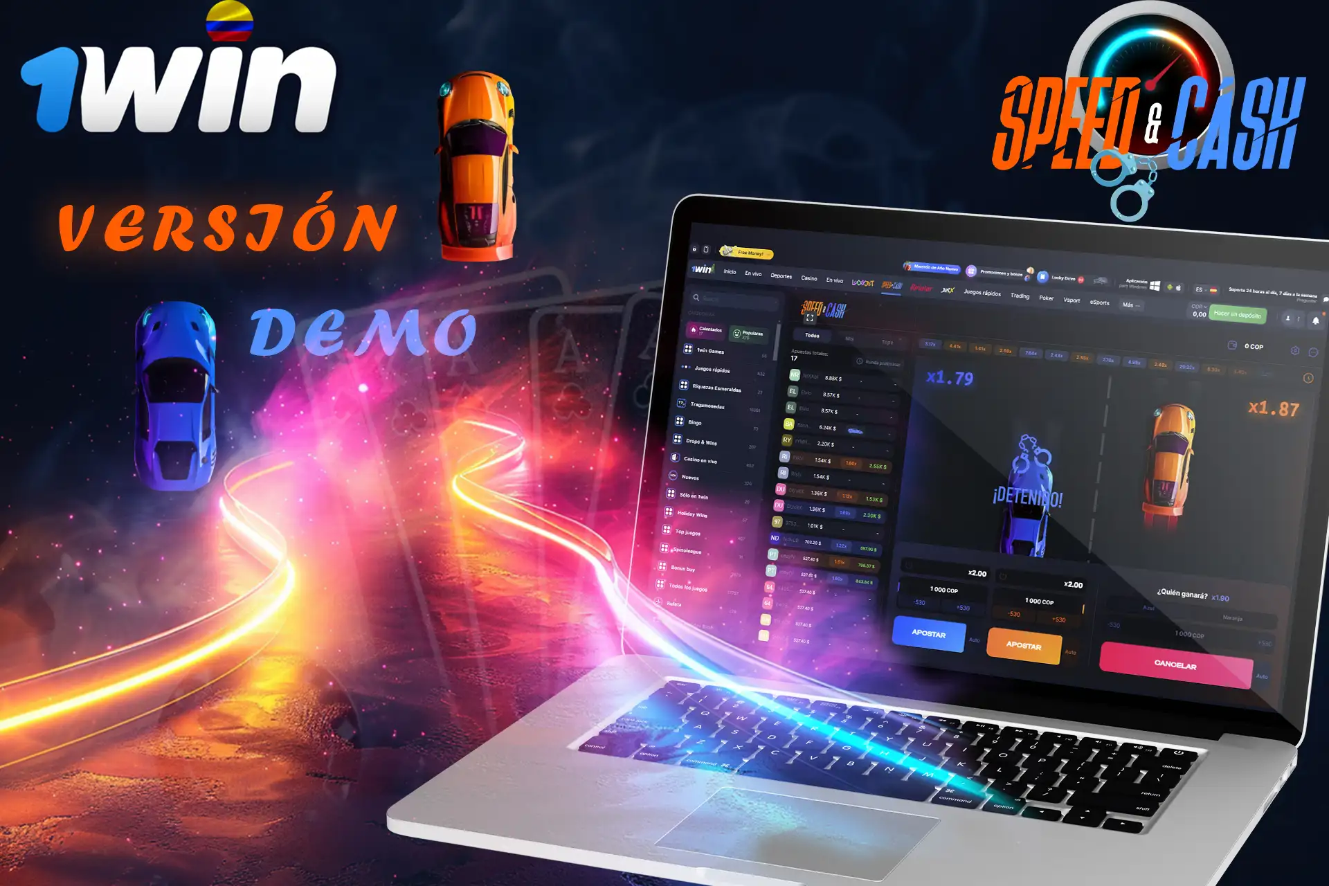 Juega a la demo de los Speed-n-Cash en 1Win Casino