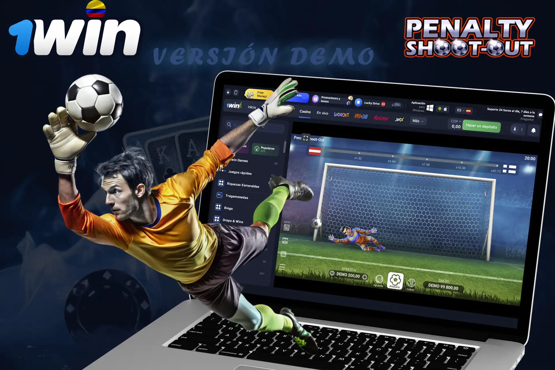 Juega a la demo de los Penalty Shoot Out en 1Win Casino