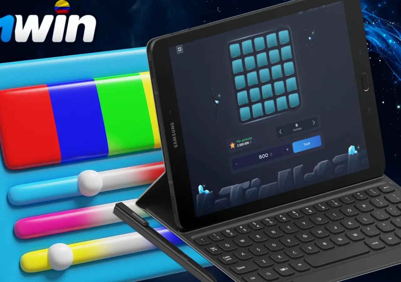 Características de la interfaz del juego Minas en 1Win Casino