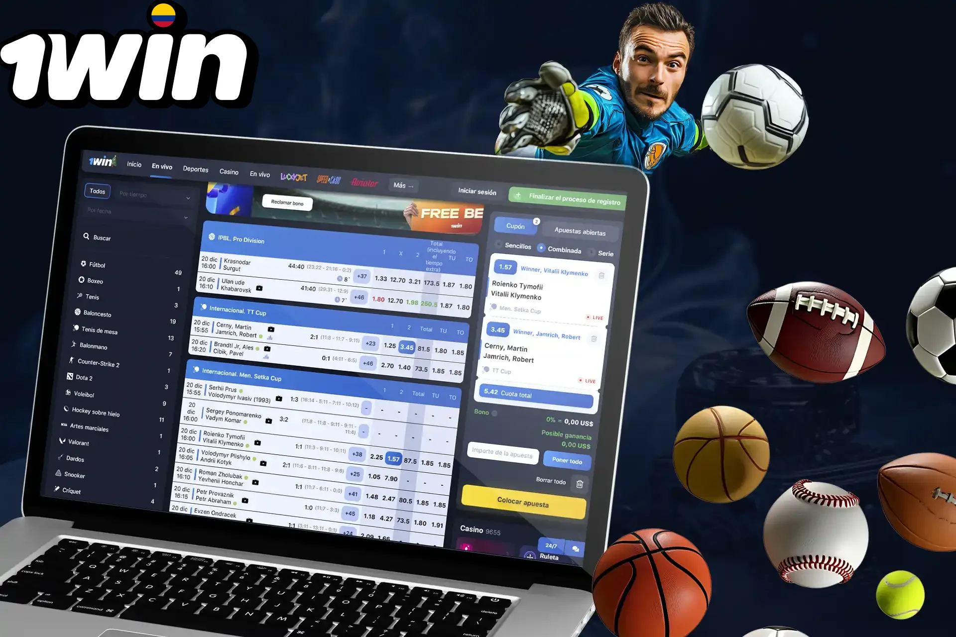 Variedad de métodos de apuesta