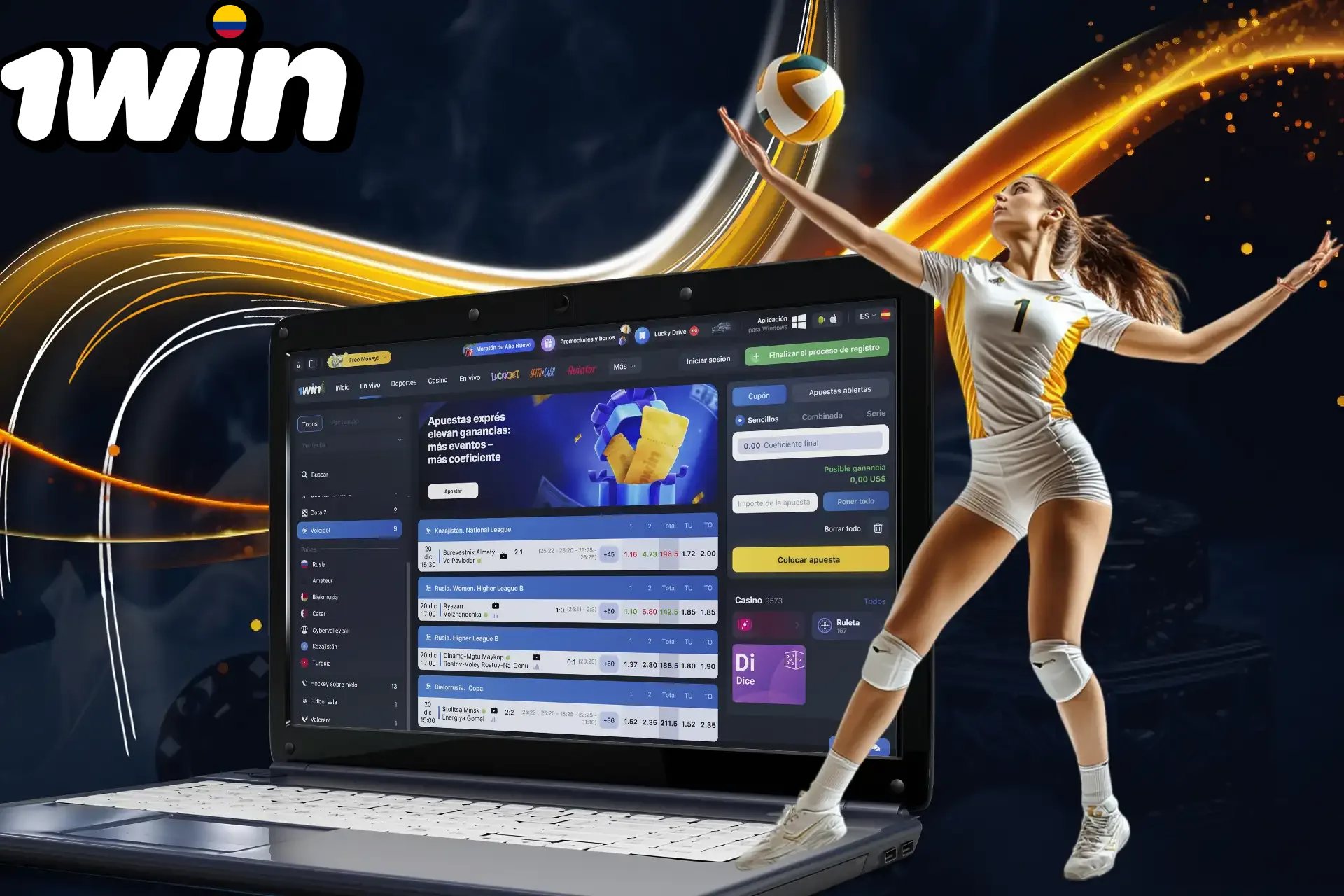 Apuesta en emocionantes partidos de voleibol