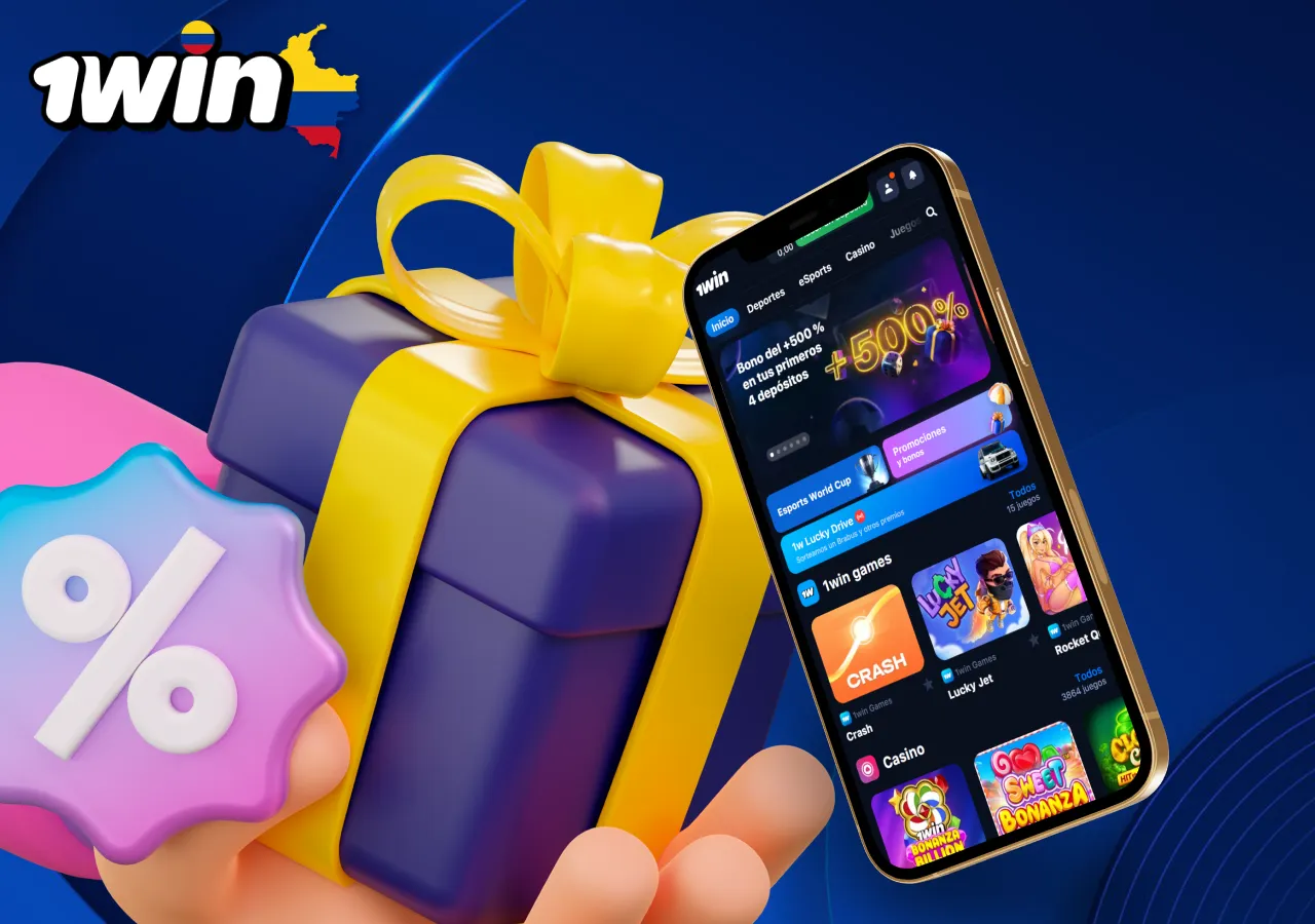 Bono de bienvenida para jugar Sweet Bonanza 1000 en el casino 1win.