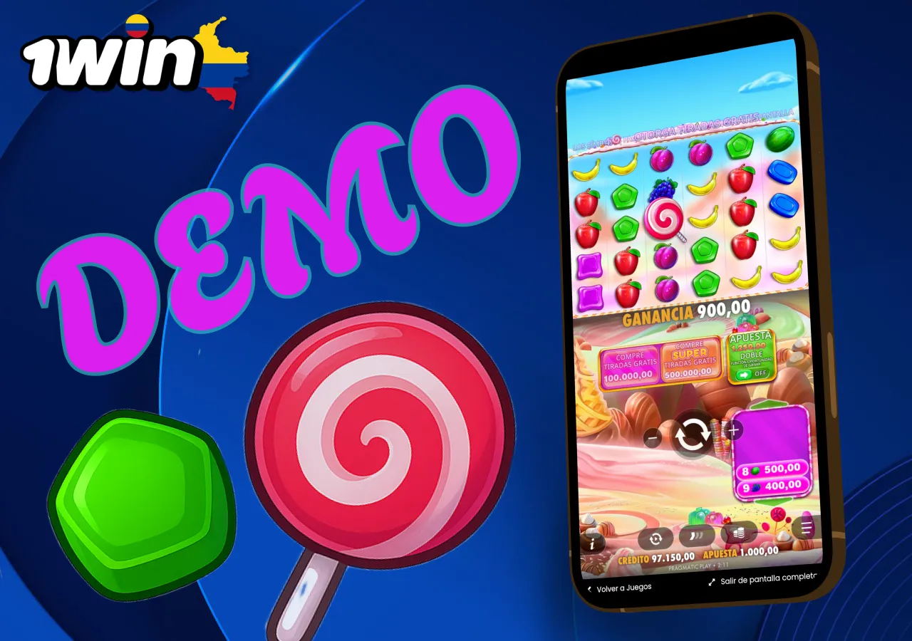 Modo demo de Sweet Bonanza 1000 para probar en el casino 1win.