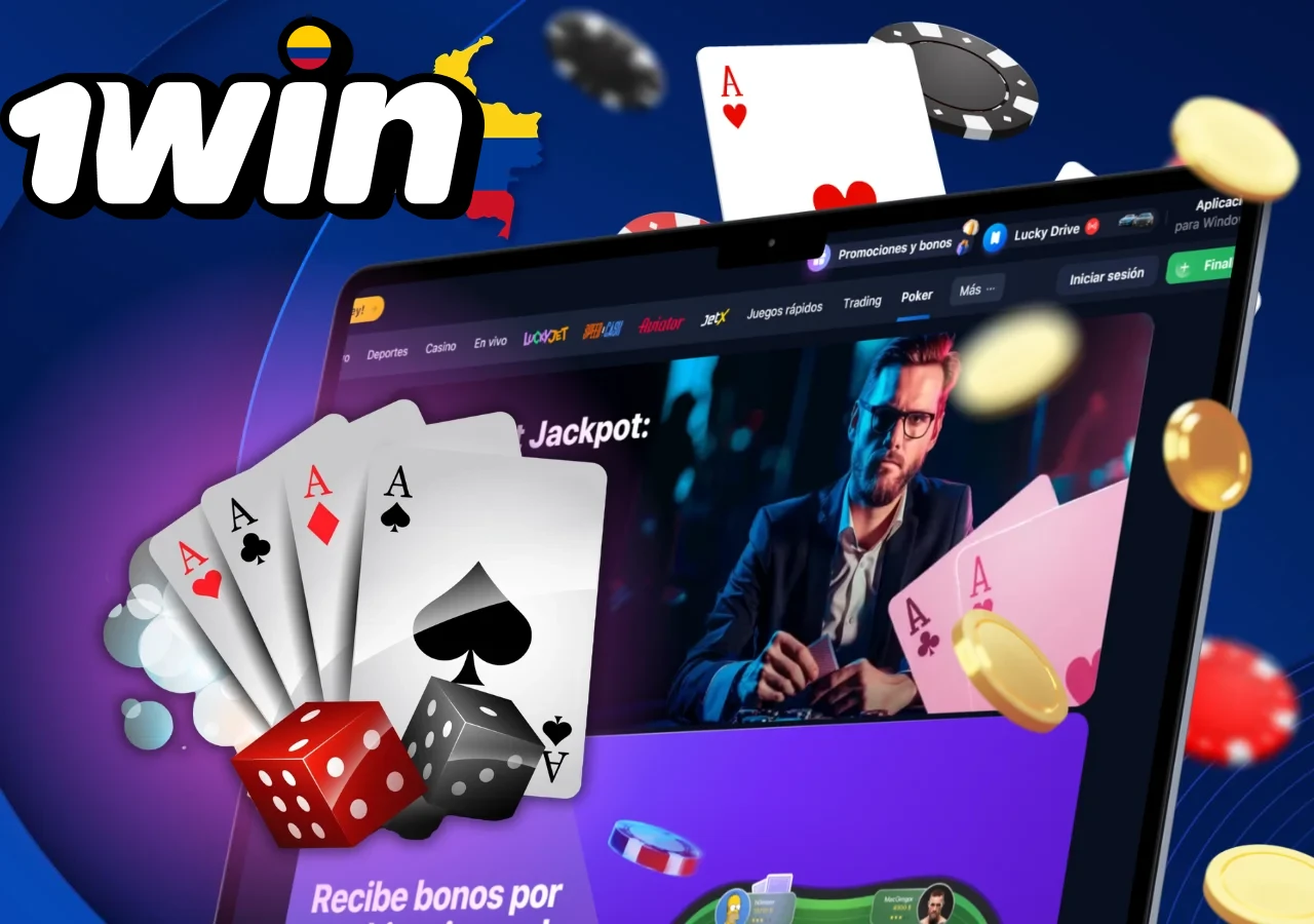 Disfruta de una variedad de opciones de póquer en 1Win Colombia.