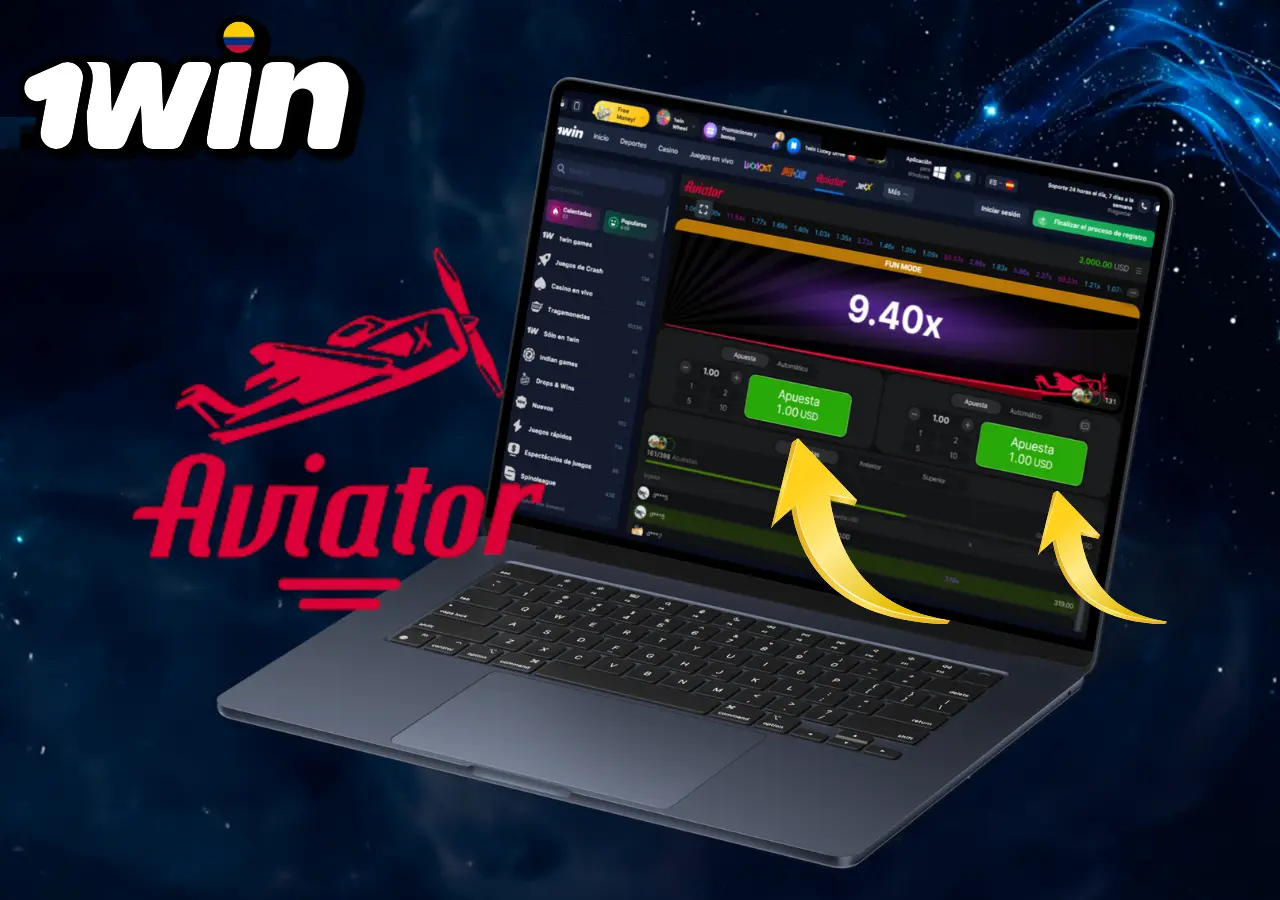 Experiencia en vivo del juego Aviator